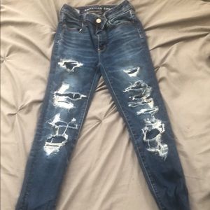 American Eagle super high-rise size 0